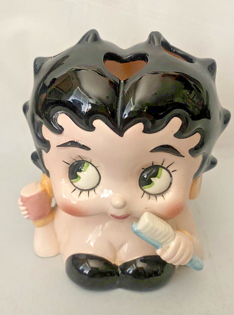 Vandor 1983 Hand Painted Ceramic Betty Boop Pre-Owned Toothbrush