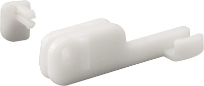 Prime-Line M 6090 Shower Door Bottom Guide, 2 In. Reach, Nylon Construction, Bot