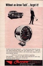Arrow Tachometer Automotive Instrument Oct 1969 Hot Rod Vintage Print Ad-C3.2