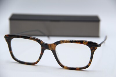 NEW THOM BROWNE TB-701-B-TK-BLK HAVANA GUNMET AUTHENTIC FRAMES EYEGLASSES 49-19