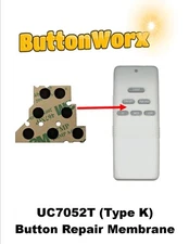 Button Repair for Hampton Bay UC7052T (Type K) Fan Remote Control