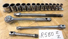 INDESTRO SUPER TOOLS 17 PIECE 1/2 DRIVE SAE. GENERAL SERVICE SET