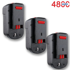 3XFor Black&Decker 18V Ni-MH Battery 4.8AH A1718 HPB18-OPE Firestorm A18 FS180BX
