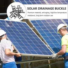 1-60pcs Solar Panel Water Drainage Mud Clip Photovoltaic Cleaning Module Kit