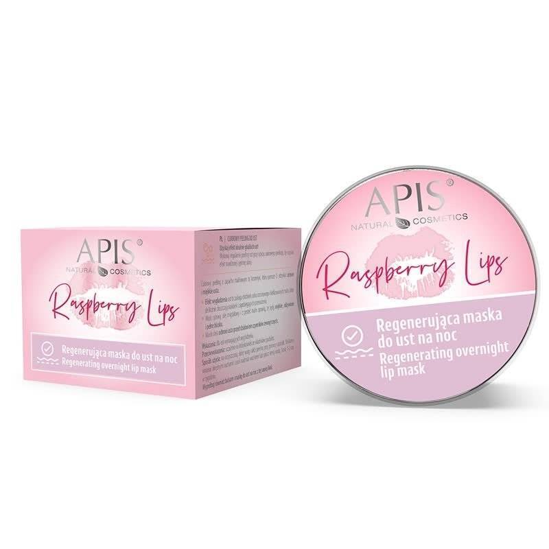 Apis Raspberry Extract Lips Regenerating Lip Mask Night Shea Butter 10ml