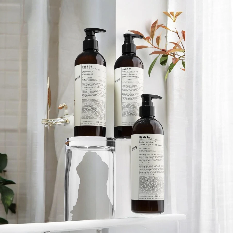 Champú y acondicionador y loción corporal Le Labo Rose 31 [480 ml] 16,2 fl. Oz. ¡NUEVO! Foto 2 de 4