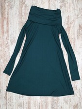 SOCIALITE Long Sleeve Turtleneck Minidress Sweater Dress Forrest Green Womens XS