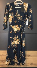 Angeleye wrap midi floral dress Sz 8