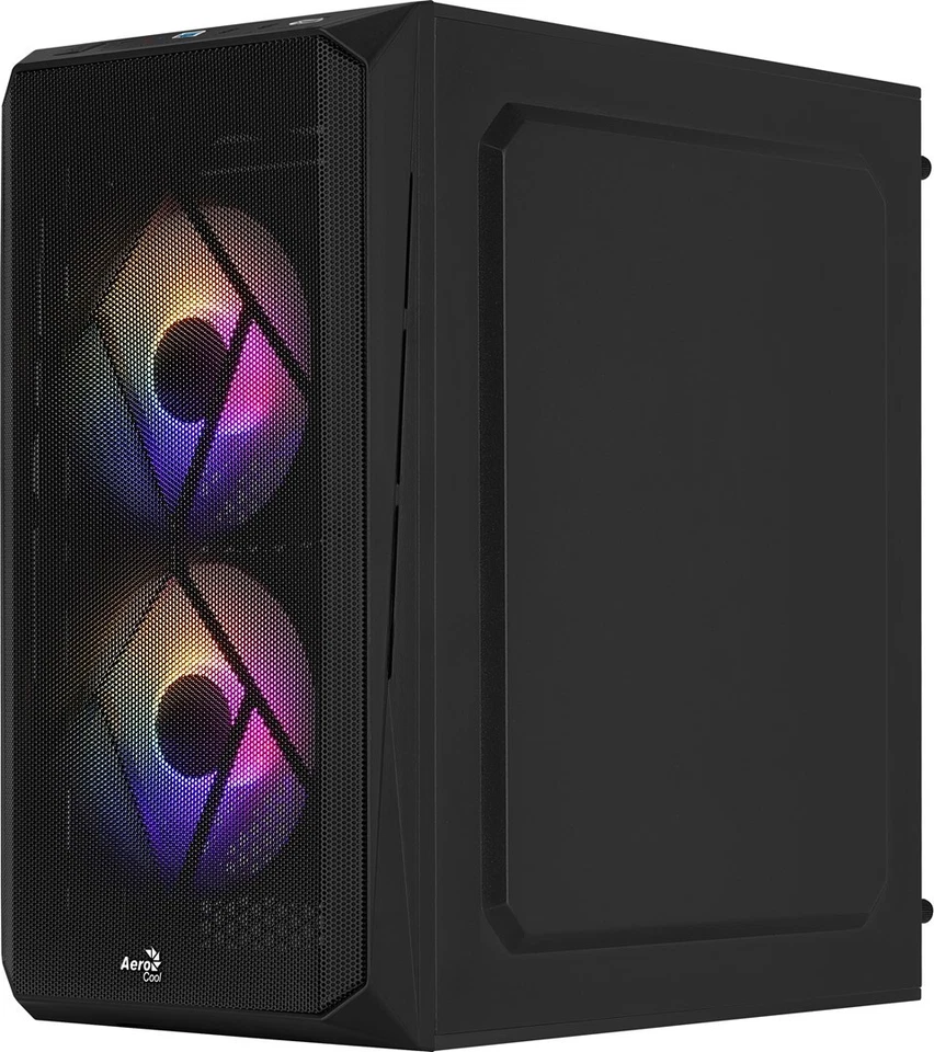 4710562759389 Aerocool CS107V2 computer case Mini Tower Black Aerocool - Image 3 of 4