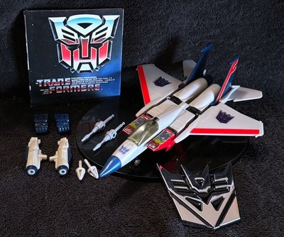 G1 1984 STARSCREAM   COMPLETE PRE RUB w/EXTRAS   VINTAGE G1 TRANSFORMERS