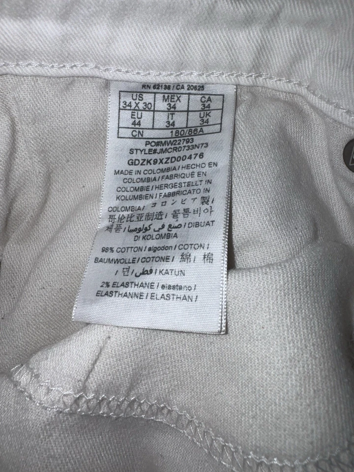 VTG GUESS White 1981 Men’s 34x30 Good Condition Small Stain See Photos - Image 3 of 4