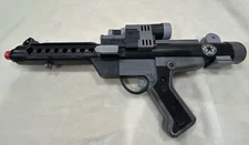 Vintage 1996 Star Wars Stormtrooper E-11 Blaster (Black/Gray) Sounds/Light Work!
