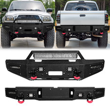 Vijay For 1995-2004 Toyota Tacoma Steel Frontrear Bumper Wwinch Platelights