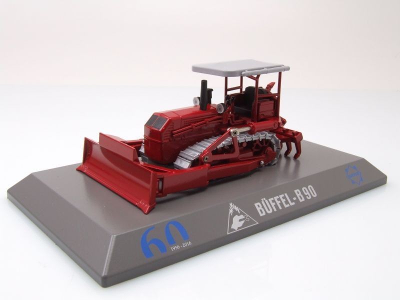 Bulldozer BUFFEL B90 Conrad miniature 1/50 avec ripper amovible jaune en métal