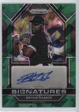 2023 Panini Prizm Signatures Green Ice Prizm Bryan Ramos #SIG-BR Auto 0o4t
