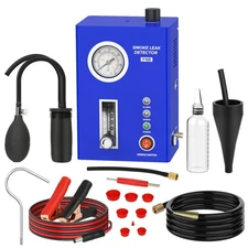 Automotive EVAP Smoke Tester Machine 12V Car Vacuum Leak Detector w/Flow Meter