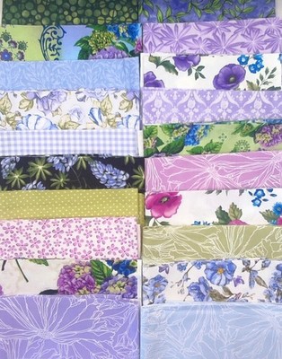 Jelly Roll 20Stk Midnight Garden V&A Benartex Andover SSI Windham Patchworkstoff