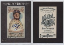2021 Topps Allen & Ginter's Mini Black Framed /25 Alex Verdugo #FMA-AV Auto