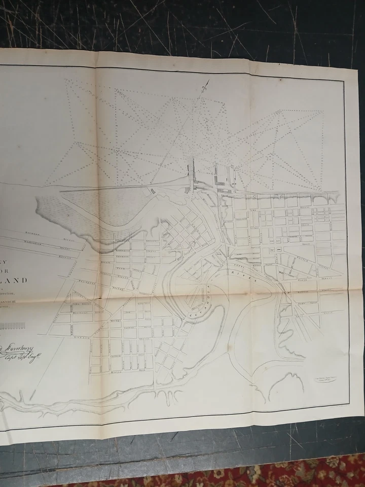 Карта общественных опросов Кливленда Огайо 1855 г.  Правительство. Документ. - Изображение 3 из 4