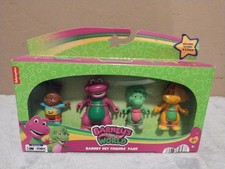 Fisher-Price Barney's World Barney Hey Friends 4 Pack 3" Figures New in Package