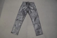 Vintage 70's AMF Harley-Davidson Black Leather Motorcycle Pants 32 x 29.5 Talon