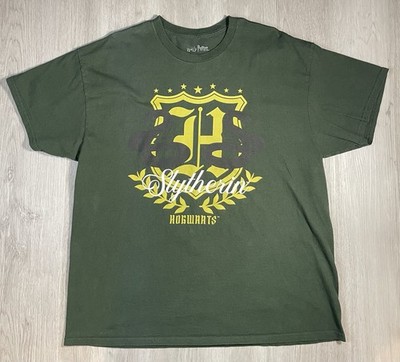 Harry Potter Men's Hogwarts Slytherin Crest T-Shirt XL Green