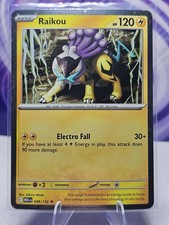 Pokemon TCG Raikou 048/132 Mega Evolution Cosmos Holo NM