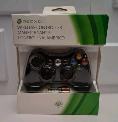 Official Microsoft Xbox 360 Wireless Controller Black - Brand New Sealed