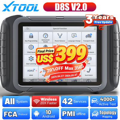 XTOOL D8S Bidirectional DOIP OBD2 Scanner Diagnostic Tool Full System 42+Service