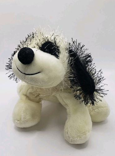 Ganz Webkinz Black & White Cheeky Dog 6" Puppy Black Spot White Plush Toy Hm 192 - Picture 1 of 10