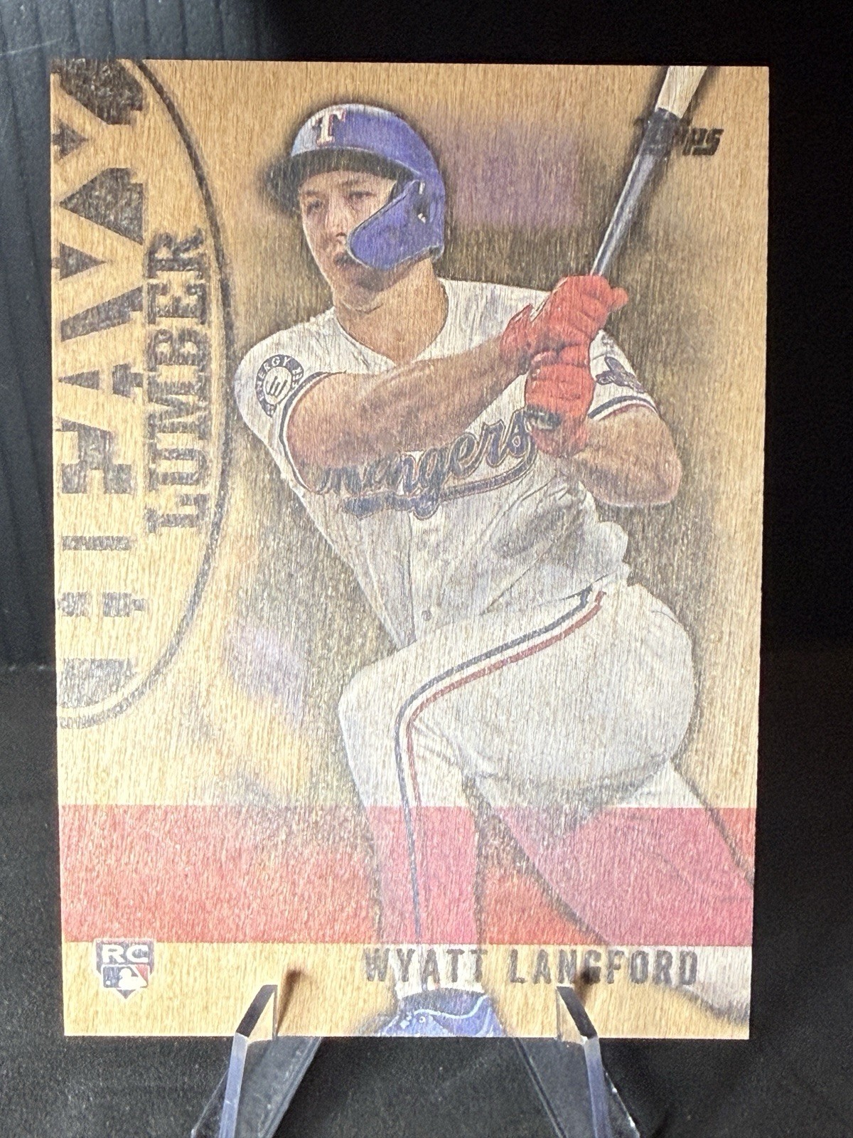 WYATT LANGFORD 2024 Topps Update Series Heavy Lumber SSP #HL-57 Texas Rangers RC