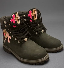 Chrome Hearts Timberland Boots Cross Patches 
