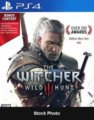 Witcher 3: Wild Hunt - PlayStation 4 - With Case - Cosmetic Wear on Case