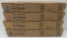 4-PACK SET Genuine OEM Ricoh MP C2503 Toner 841918 841919 841920 841921 CMYK