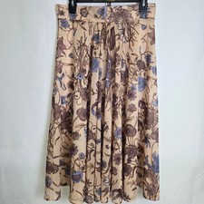 Vintage Semi-Sheer Floral Skirt, Women's Size Medium/10