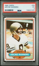 1980 TOPPS #93 ARCHIE MANNING PSA 3