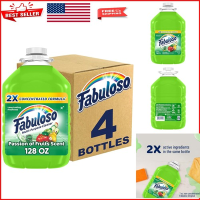 #ad Fabuloso® 2X Concentrated Multi Purpose Cleaner 128 oz Passion Fruit Scent $55.09