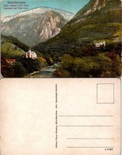 Baile-Herculane Romania Villa Livia Postcard 1926 Scenic Vintage Unposted Color