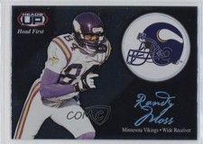 2002 Pacific Heads Up Head First Randy Moss #11 HOF d4v