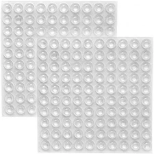 200PCS Clear Rubber Drawer Bumper Pads 6x2mm Self Adhesive Cabinet Dots