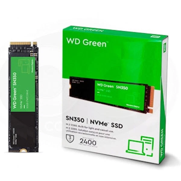 WD Green SN350 960GB NVMe M.2 2280 Internal SSD (WDS960G2G0C) - Image 2 of 2