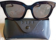 DIFF EYEWEAR CARSON POLARIZED BK GR39P PRC SUNGLASSES BLACK W/CASE