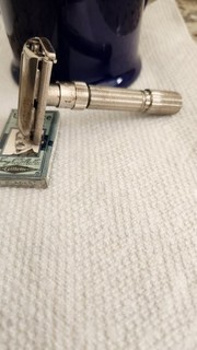 Vintage Gillette Fat Boy Adjustable TTO Safety Razor E3 1959 NOS Blades