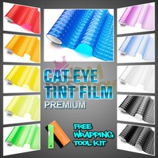 Cateye Style Headlights Tint Taillight Fog Lights Lamp Car Vinyl Film Protective