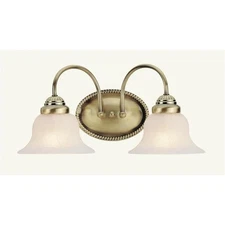 Livex Lighting Edgemont 2 Bath Light in Antique Brass