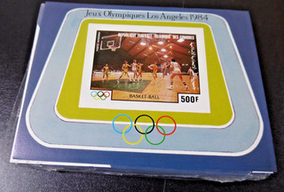 Comoros 1984 100x Perforated Block "Los Angeles Olympics" /MNH Bl.275U