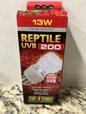 Exo Terra 13W Reptile UVB 200 High Output (Intense) UVB Bulb PT2340 New