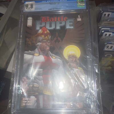 Battle Pope # 1 2005  - 1st Robert Kirkman Comic Work CGC 9.8