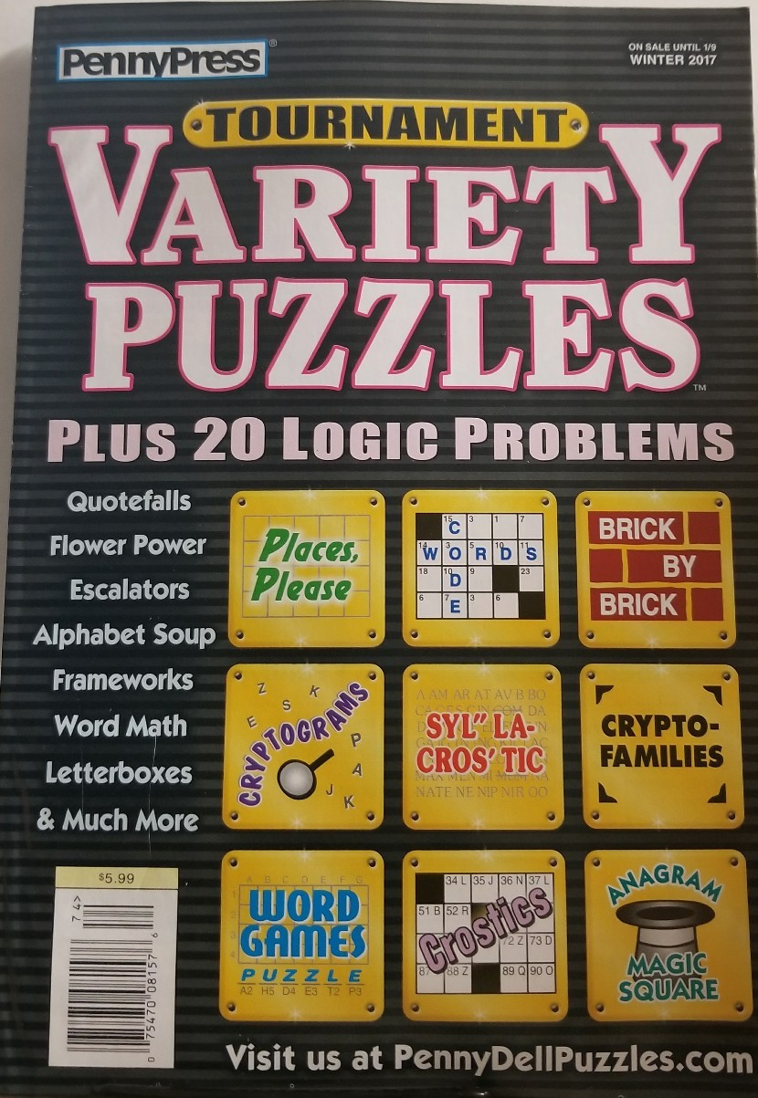 Penny Press Variety Puzzles Winter 2017 Quotefalls Flower Power FREE