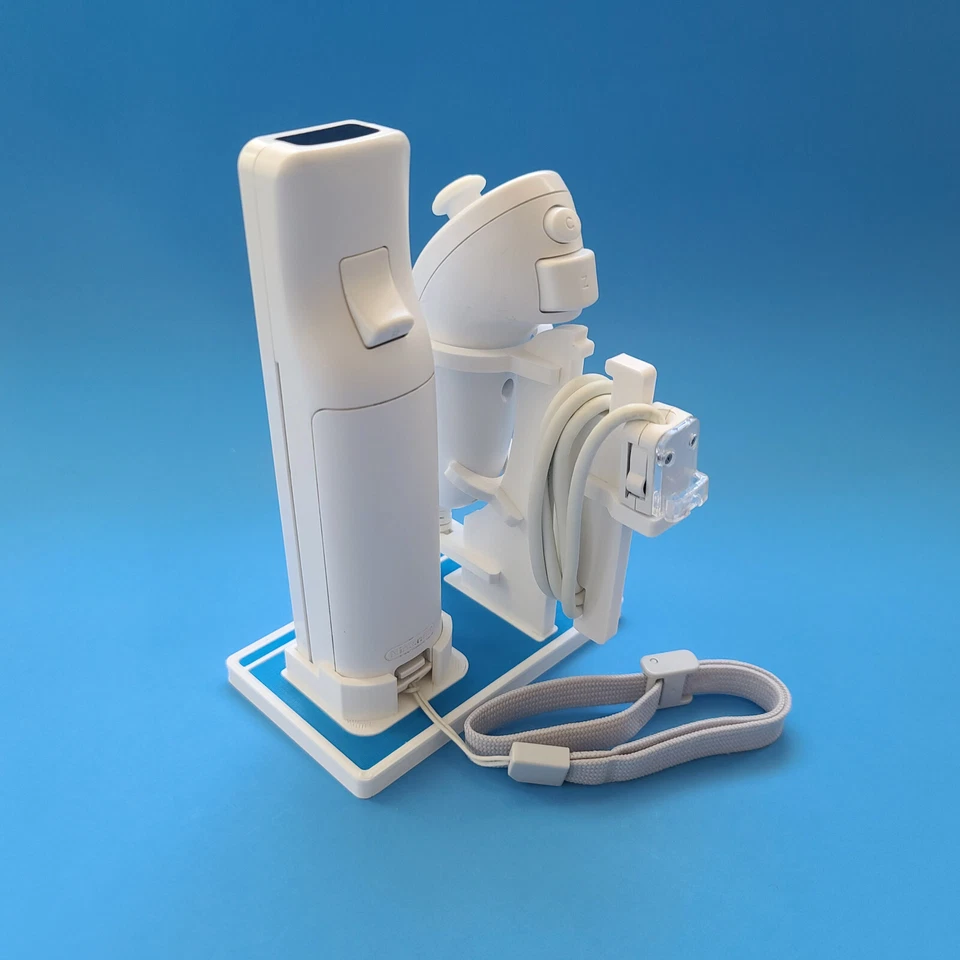 Display Stand for Nintendo Wii Wiimote and Nunchuk Controllers Custom 3D Printed - Image 4 of 4
